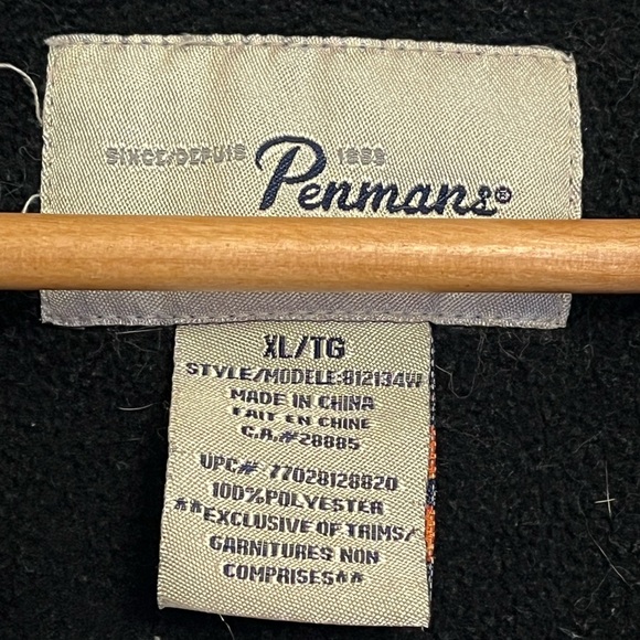 Penman’s Men's Cream Fleece Sweater size XL - Picture 3 of 4